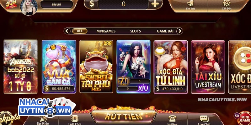 Những game bài đổi thưởng Sunwin cực hot