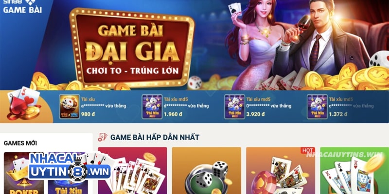 SIN88 chứa kho game đa dạng thể loại