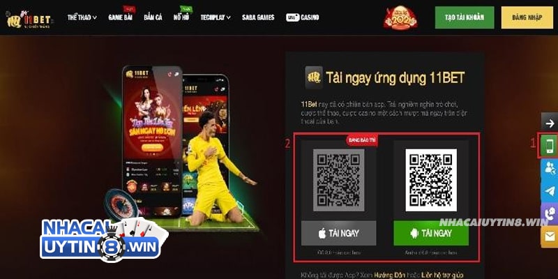 Hướng dẫn tải app 11bet