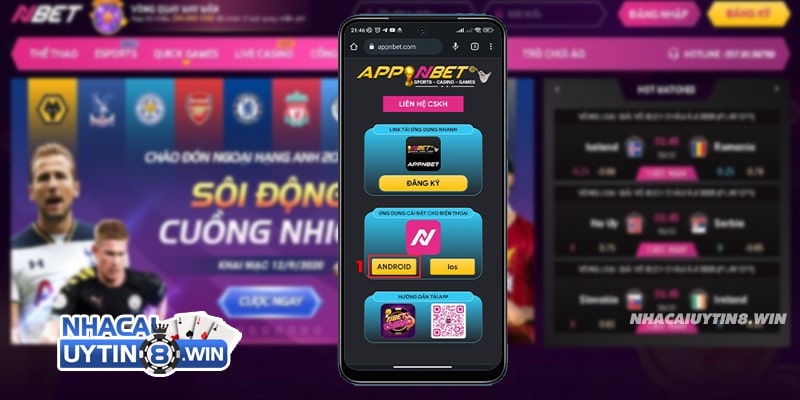 Hướng dẫn download app NBET